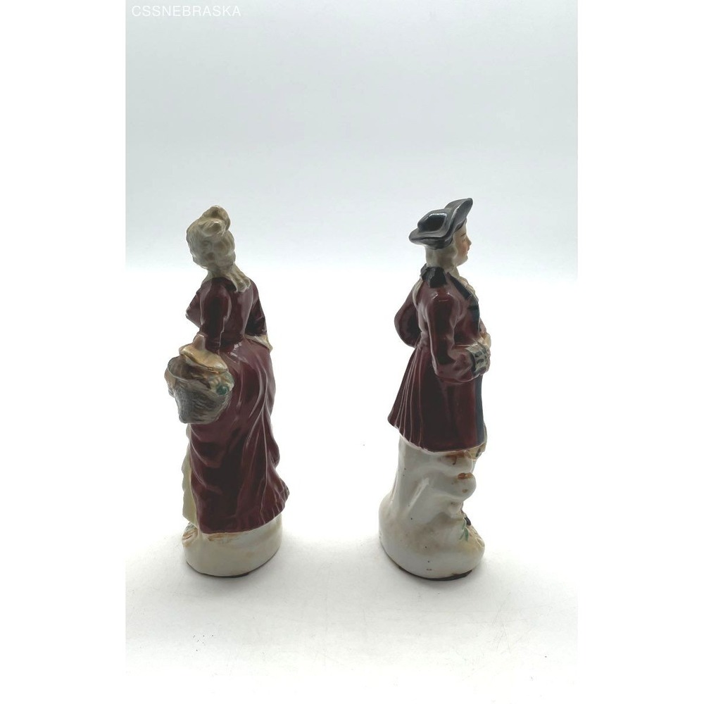China 2X Victorian Romantic French Country woman & man Figurine‎ statue - Picture 6 of 6